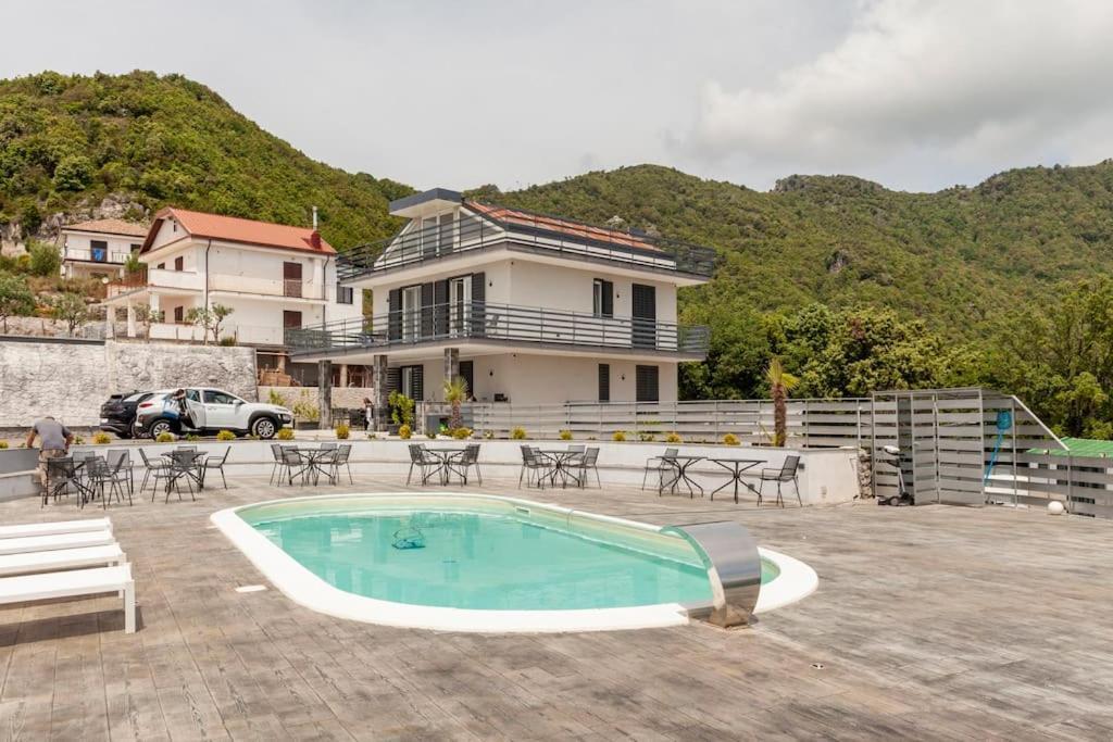 Tenuta Croce Appartamento Karol-Piscina-Vista Mare Salerno Esterno foto